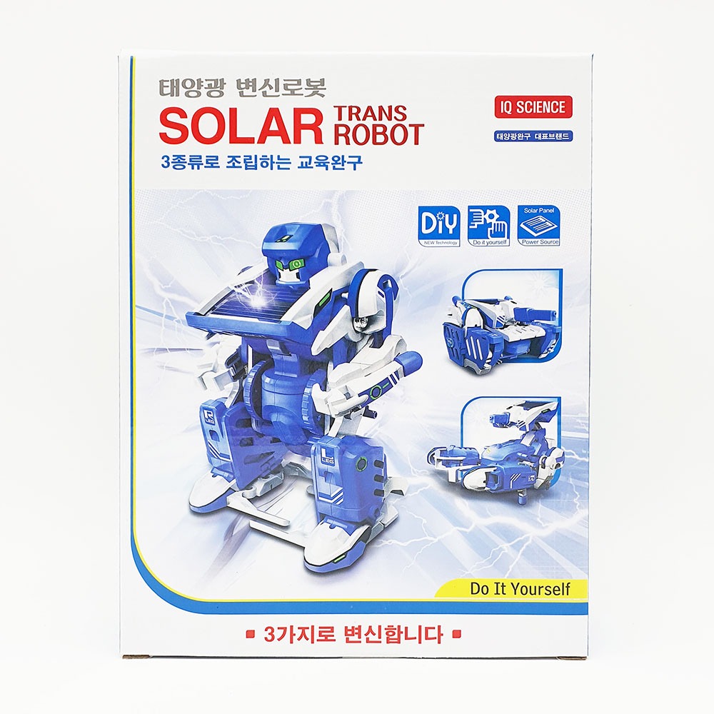 12000 태양광 3종변신로봇-교육조립완구 조립식 태양열장난감