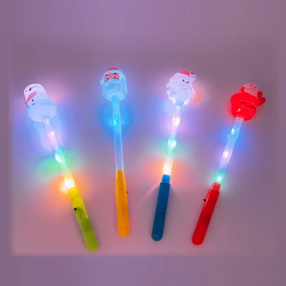 2000 산타 LED 불빛봉 크리스마스 파티용품 1개 랜덤 - 크리스마스 파티 소품 장식품 축하봉