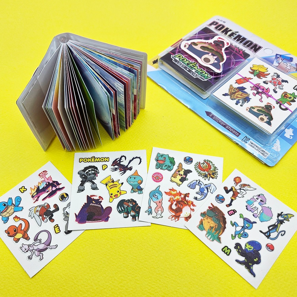 4000 포켓몬스터W 컬렉션 씰 스티커 1개 랜덤 - 아이들 좋아하는 포켓몬 씰북